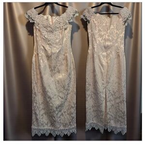 Scott McClintock Cream Lace Wedding Dress